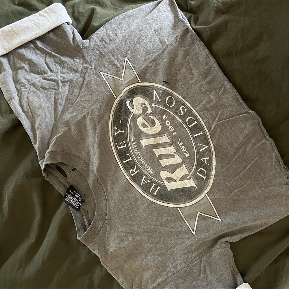 Cropped Harley Davidson Tee